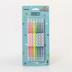 6 Evidenziatori Doppia Punta Unicorn*MINISO Clearance