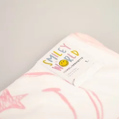 Asciugamano Grande Collezione Smiley World - Rosa*MINISO Sale