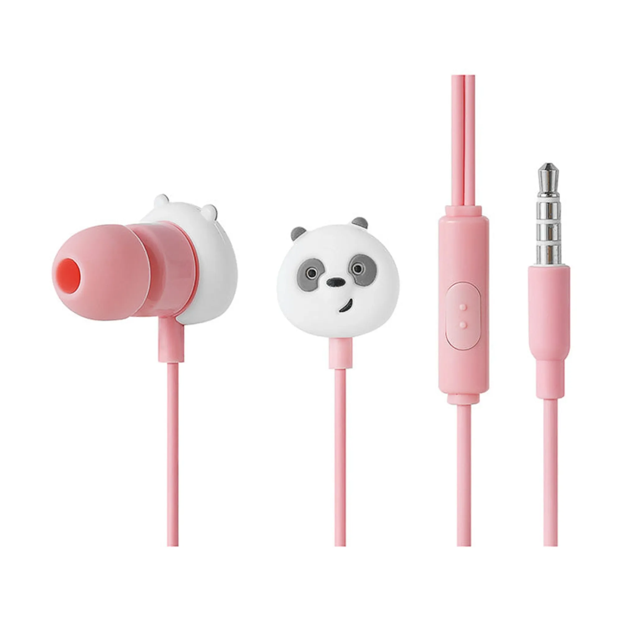 Auricolari Panda Di We Bare Bears Rosa*MINISO Best