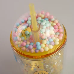 Bicchiere Con Cannuccia Collezione Smiley World*MINISO Sale