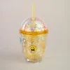 Bicchiere Con Cannuccia Collezione Smiley World*MINISO New