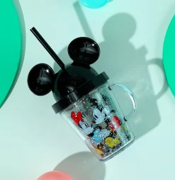Borraccia Con Cannuccia Collezione Disney - (1Pz)*MINISO Outlet