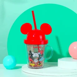 Borraccia Con Cannuccia Collezione Disney - (1Pz)*MINISO Best