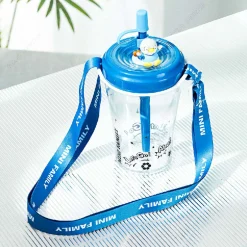 Borraccia Con Tracolla E Cannuccia (520Ml)*MINISO Sale