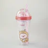 Borraccia Gigi Rosa Con Cannuccia (420Ml)*MINISO Sale