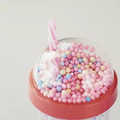 Borraccia Gigi Rosa Con Cannuccia (420Ml)*MINISO Sale