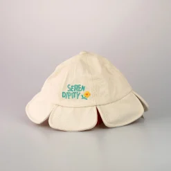 Kids Bucket Hat A Forma Di Fiore Color Panna*MINISO
