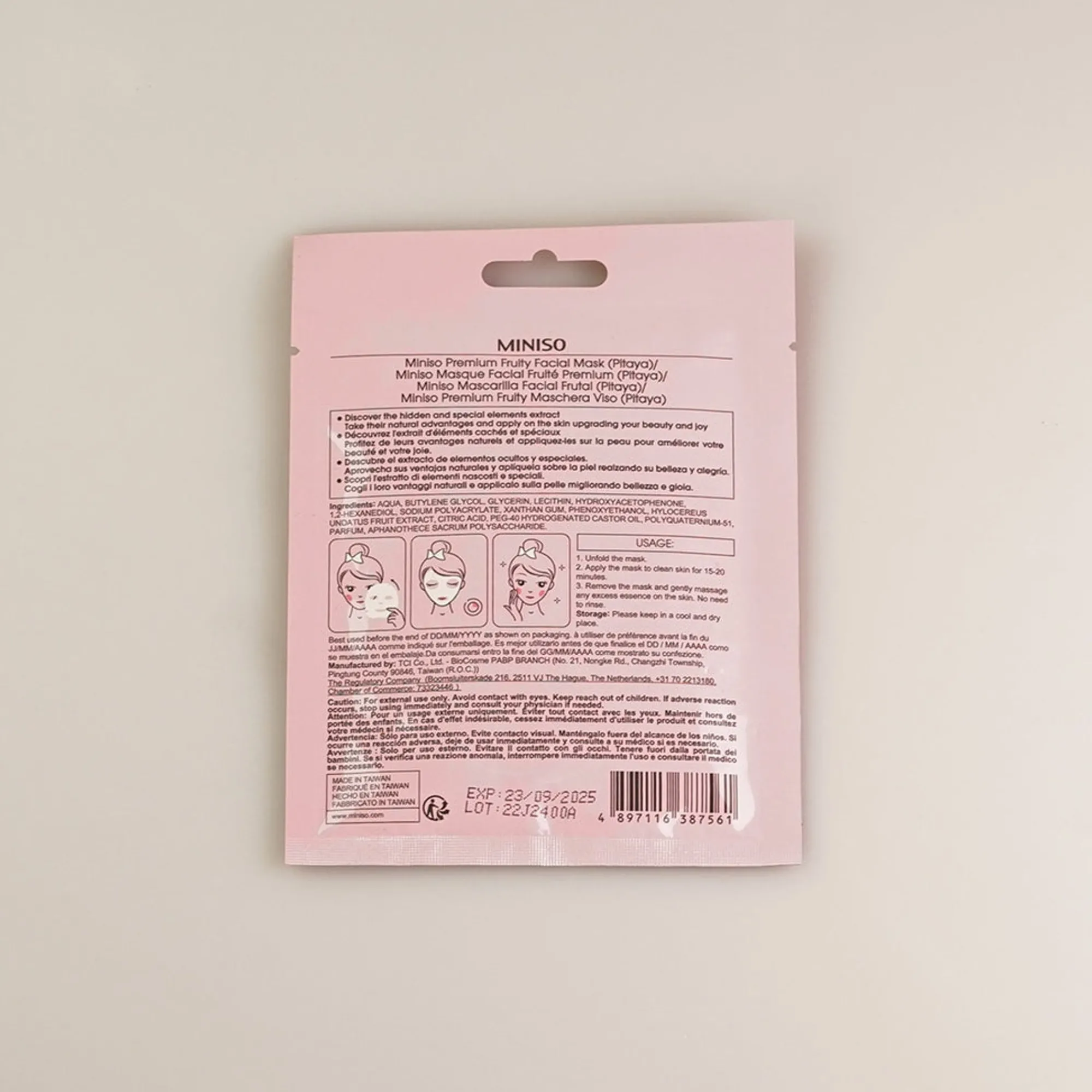 Maschera Per Il Viso - Pitaya*MINISO Best