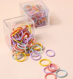 Mini Elastici Per Capelli Colorati (100Pz)*MINISO New