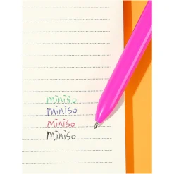 Penna Con 4 Colori Impugnatura Rosa*MINISO New
