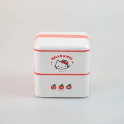 Porta Pranzo Hello Kitty Apple Due Piani Con Posate*MINISO Hot