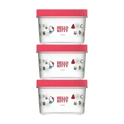 Porta Pranzo Sanrio - Hello Kitty (3Pz)*MINISO Clearance
