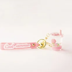 Portachiavi Cool Summer Drink - Rosa (1Pz)*MINISO Best