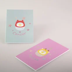 Quaderno Rilegato A Punto - Collezione Segni Zodiacali (A5) - (2Pz)*MINISO Online