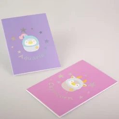 Quaderno Rilegato A Punto - Collezione Segni Zodiacali (A5) - (2Pz)*MINISO Online