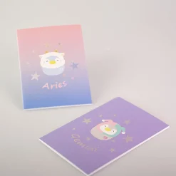 Quaderno Rilegato A Punto - Collezione Segni Zodiacali (A5) - (2Pz)*MINISO Discount