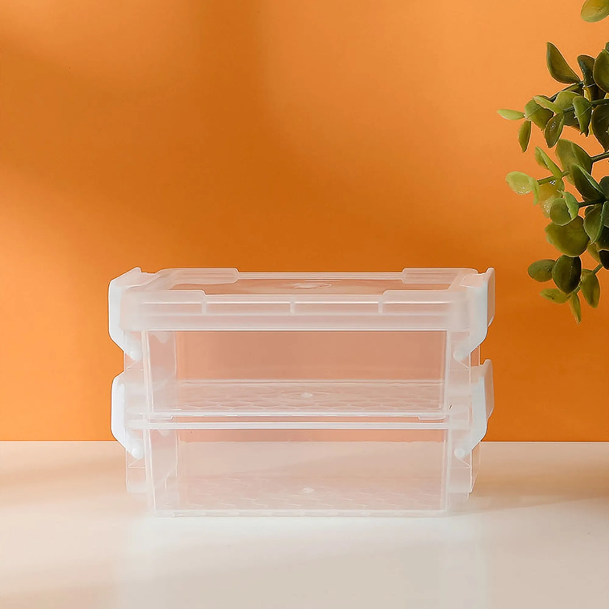 Scatola Portaoggetti A Due Strati - Piccola*MINISO Clearance