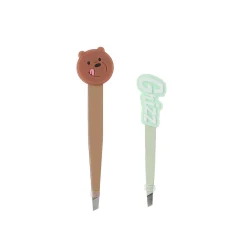 Set 2 Pinzette Per Le Sopracciaglia - Grizzly*MINISO Clearance