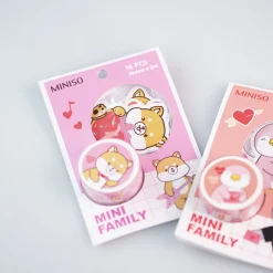 Set Nastro Adesivo E Stickers - Mini Family (1Pz)*MINISO Best