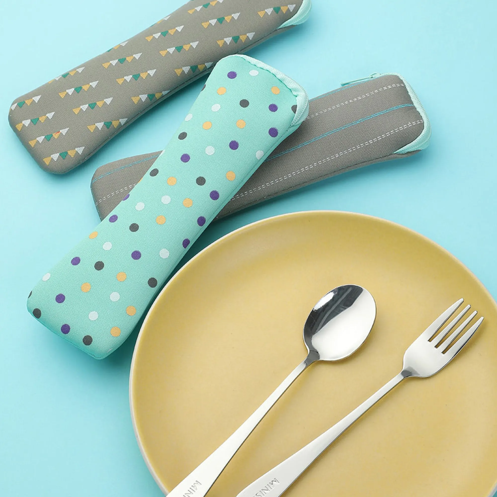 Set Posate Con Custodia Morbida (1Pz)*MINISO Discount