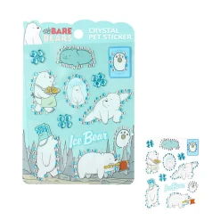 Stickers Con Brillantini Ice Bear - We Bare Bears*MINISO