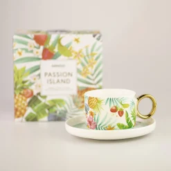 Tazza In Ceramica Con Sottobicchiere (200Ml)*MINISO