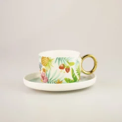 Tazza In Ceramica Con Sottobicchiere (200Ml)*MINISO